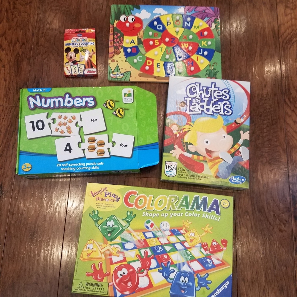 Lot bundle learning game puzzle colorama alphabet